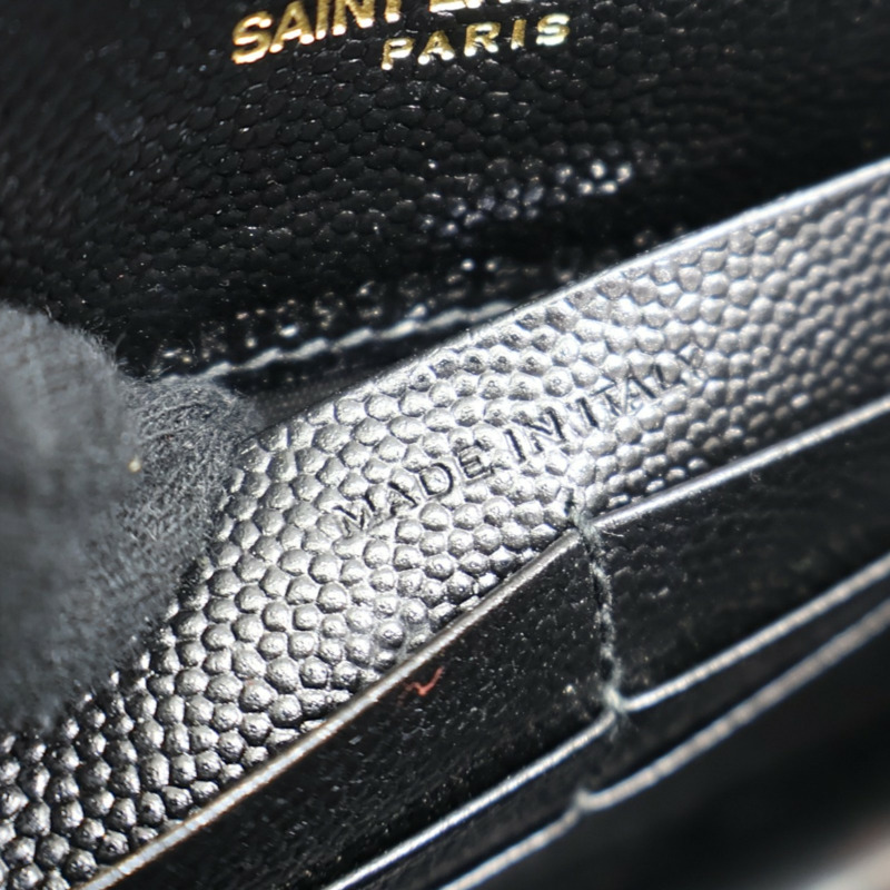 黑色 牛皮 Cassandre WOC 肩背包【SAINT LAURENT YSL 聖羅蘭 】 393953-5