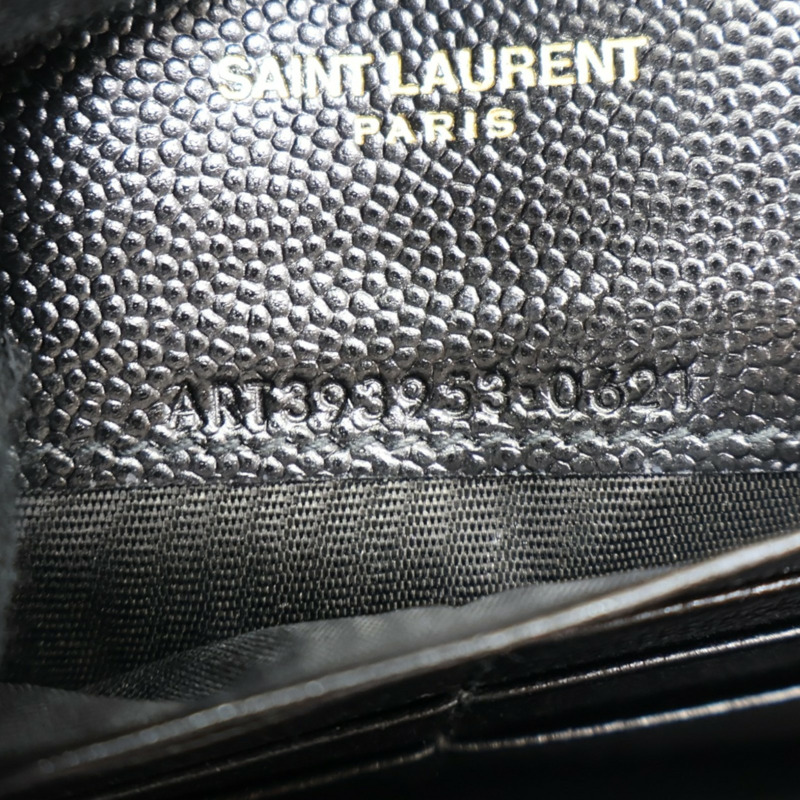 黑色 牛皮 Cassandre WOC 肩背包【SAINT LAURENT YSL 聖羅蘭 】 393953-6