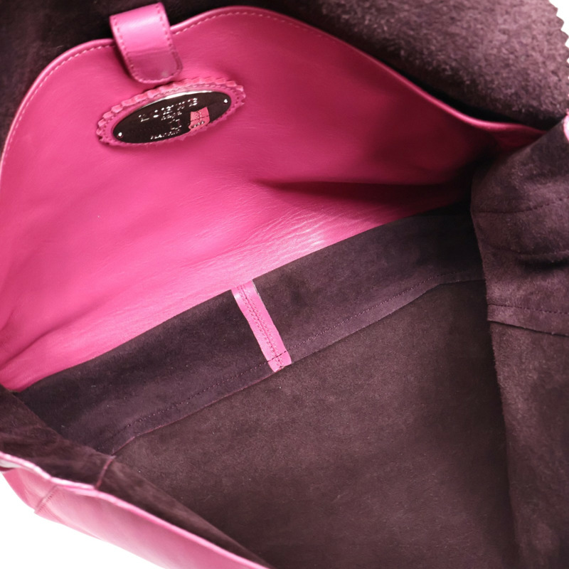 粉色羊皮 流蘇 肩背包【LOEWE 羅威】-2