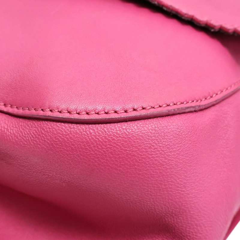 粉色羊皮 流蘇 肩背包【LOEWE 羅威】-8