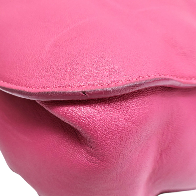 粉色羊皮 流蘇 肩背包【LOEWE 羅威】-10