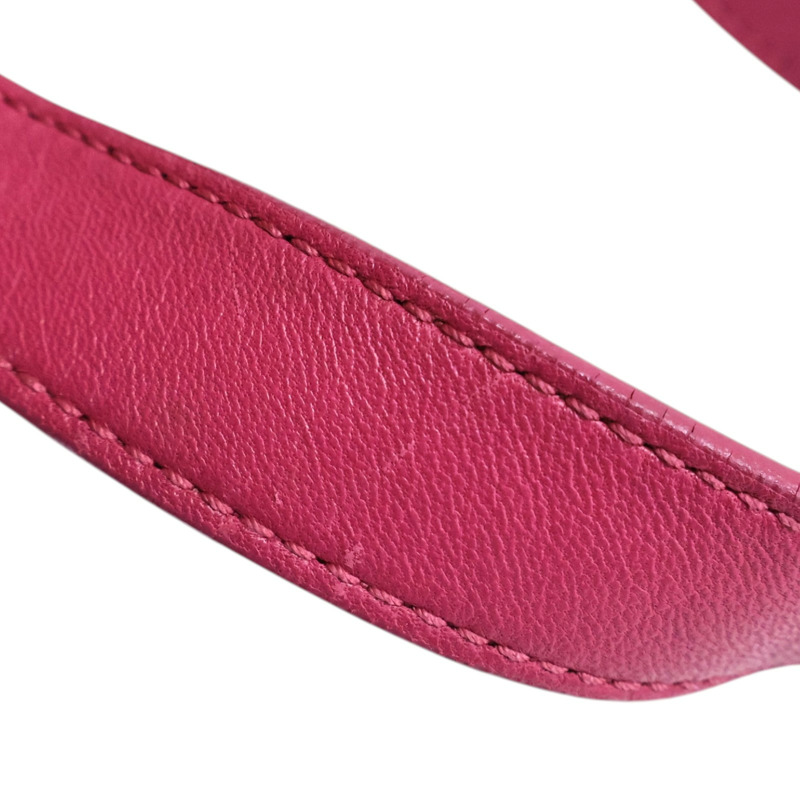 粉色羊皮 流蘇 肩背包【LOEWE 羅威】-16