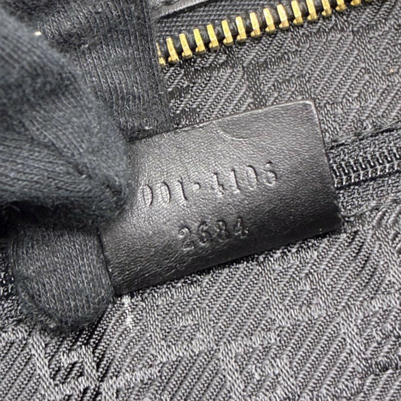 白/黑色 麂皮 牛皮 手提包【GUCCI 古馳】 001 4106-5