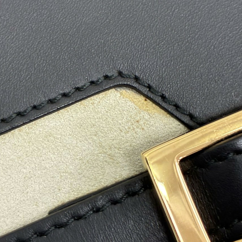 白/黑色 麂皮 牛皮 手提包【GUCCI 古馳】 001 4106-16