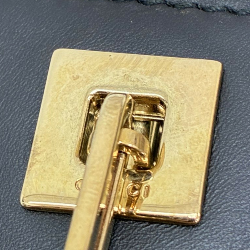 白/黑色 麂皮 牛皮 手提包【GUCCI 古馳】 001 4106-17