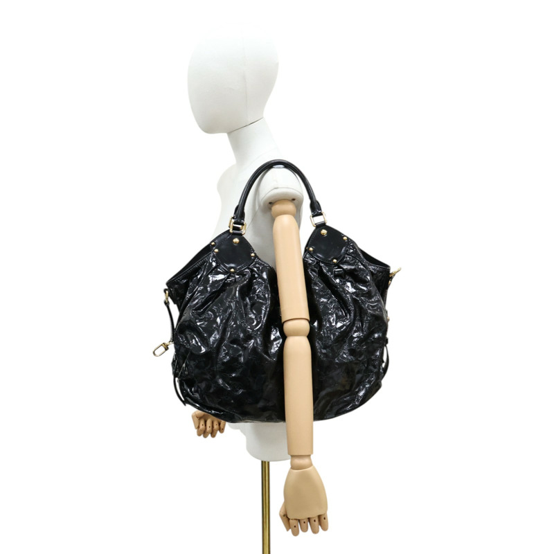 黑色 Mahina 漆皮 Surya XL 手提包【LOUIS VUITTON LV 路易威登】 M95796-7