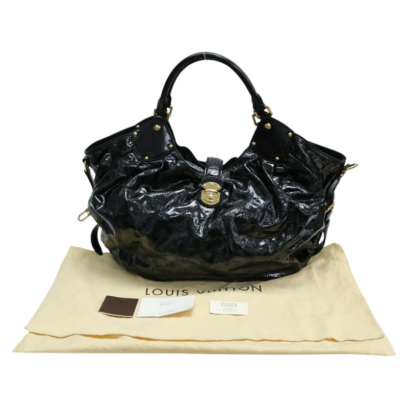 黑色 Mahina 漆皮 Surya XL 手提包【LOUIS VUITTON LV 路易威登】 M95796-8