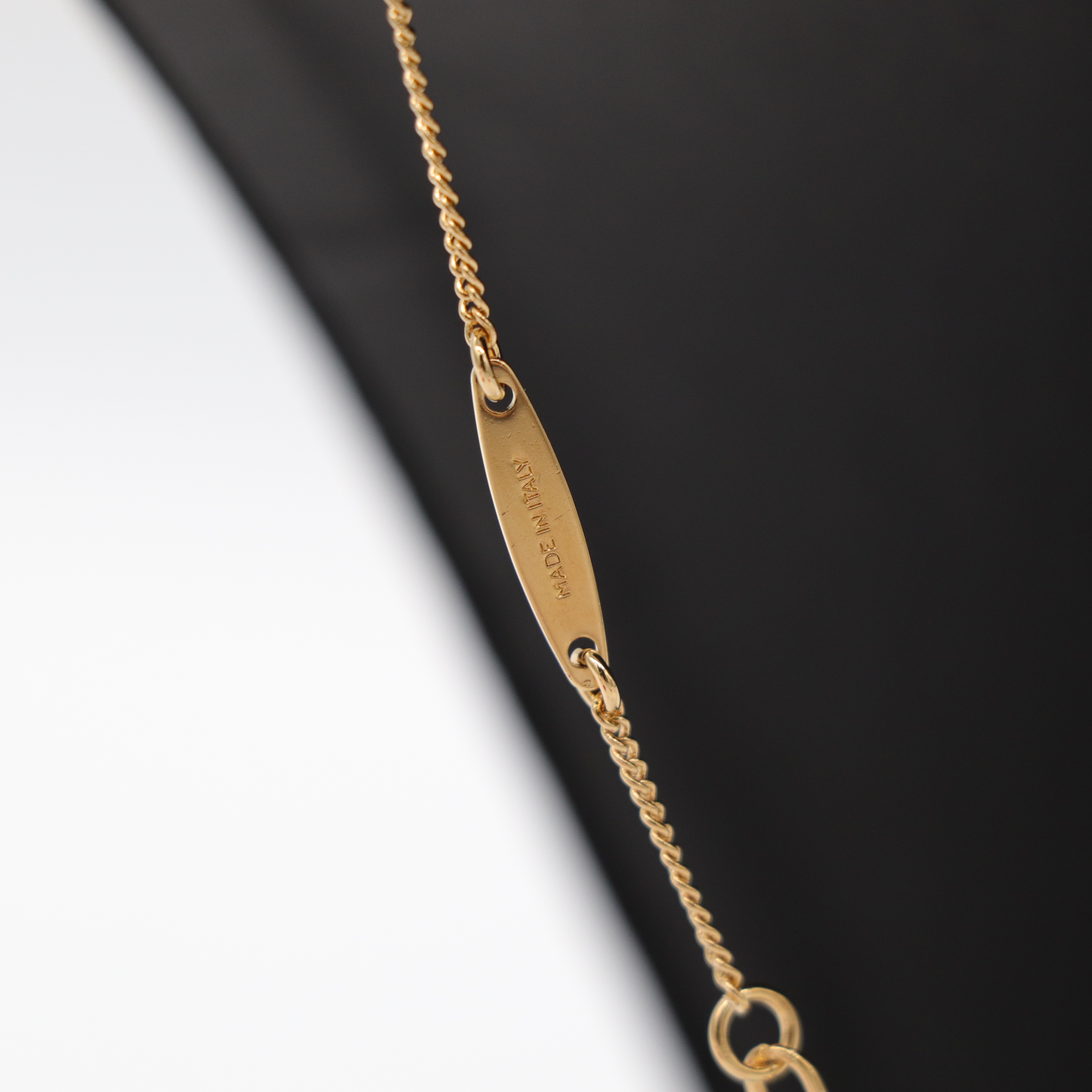 Salvatore Ferragamo 金色 水晶 項鍊-4
