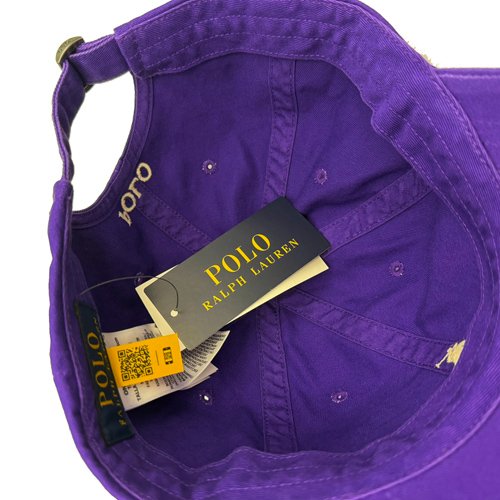【RALPH LAUREN】POLO刺繡小馬LOGO鴨舌/棒球帽(紫)-4