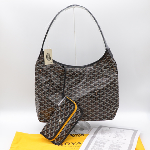 Goyard 戈雅 Bohème Hobo 黑色 帆布 肩背包