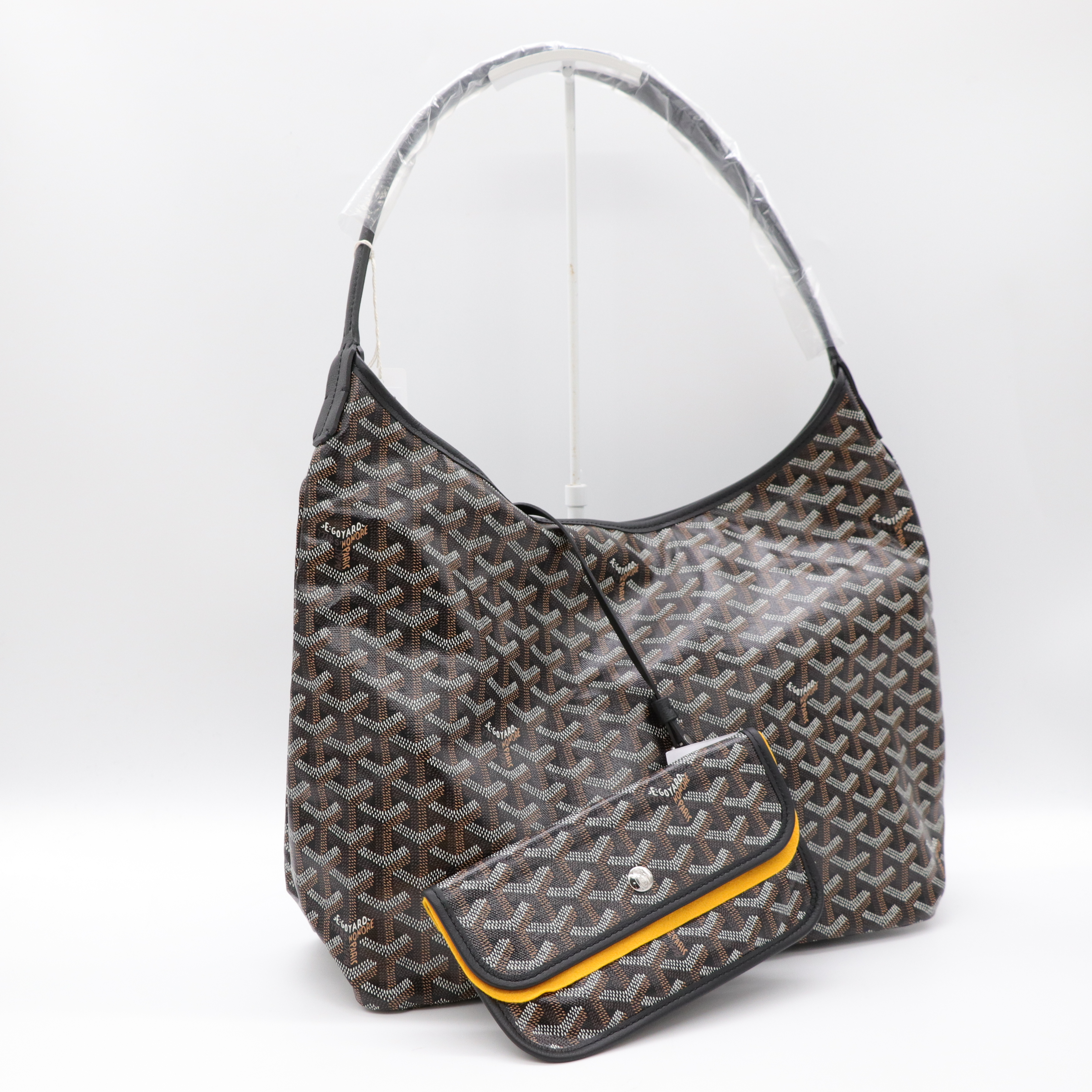 Goyard 戈雅 Bohème Hobo 黑色 帆布 肩背包-4