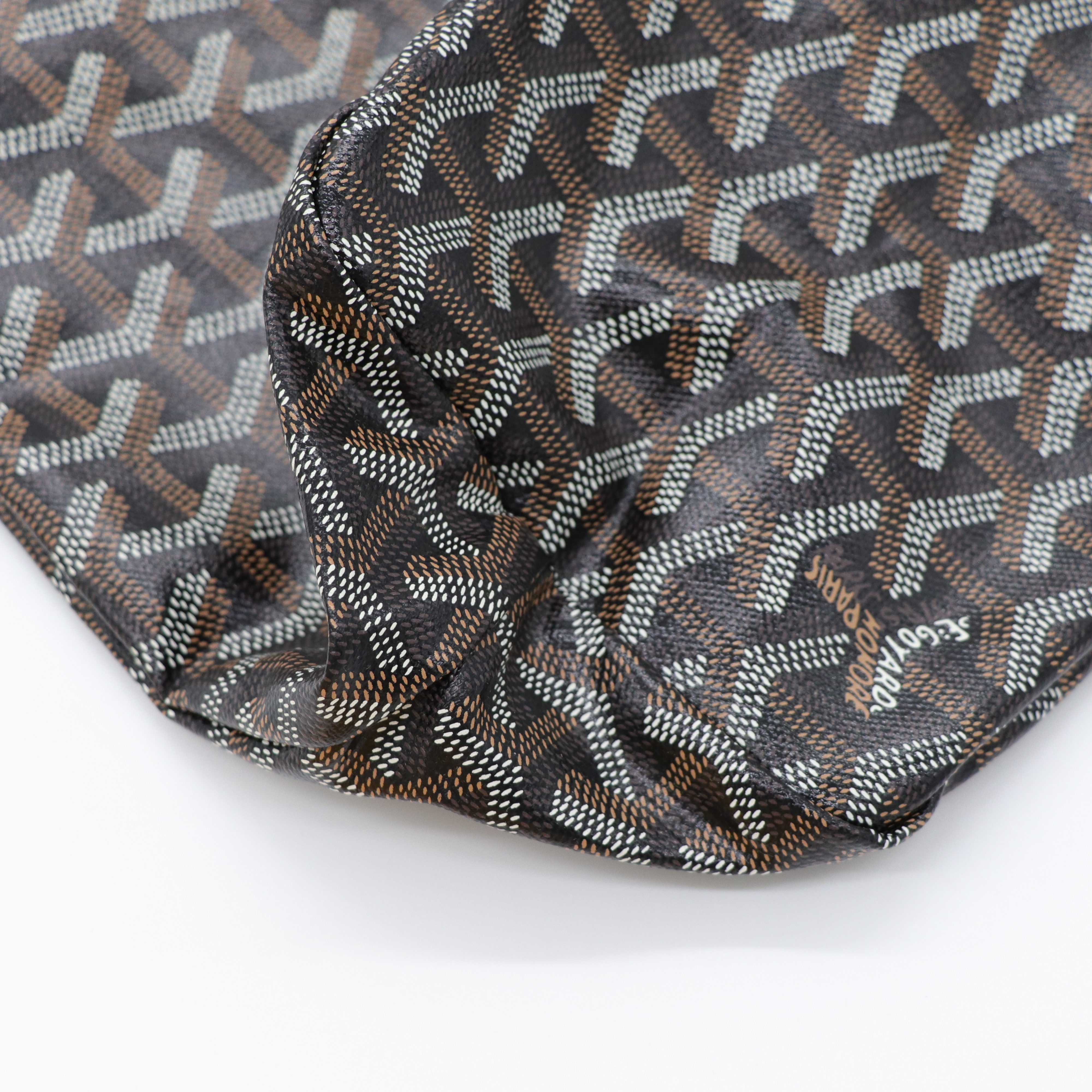 Goyard 戈雅 Bohème Hobo 黑色 帆布 肩背包-6