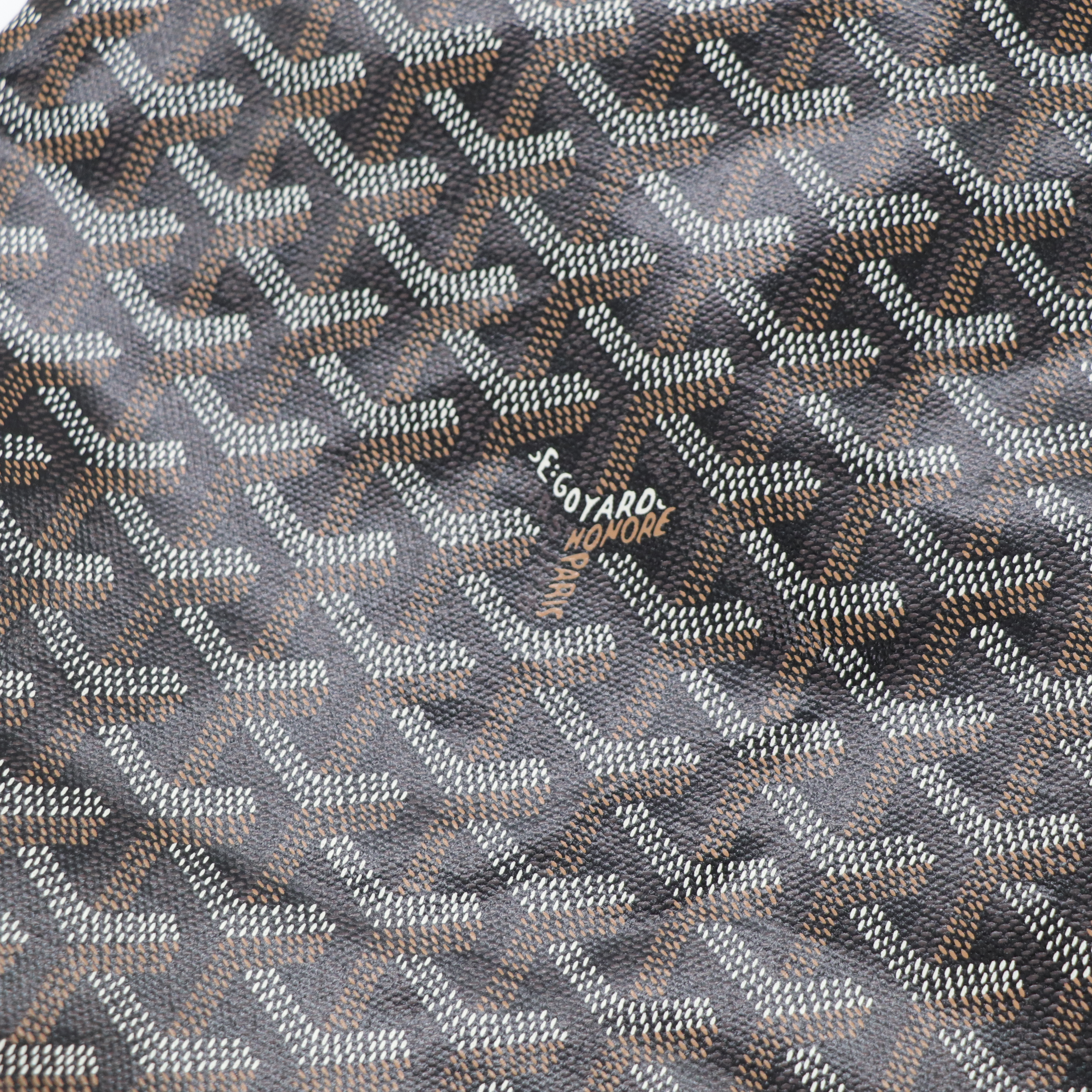 Goyard 戈雅 Bohème Hobo 黑色 帆布 肩背包-9