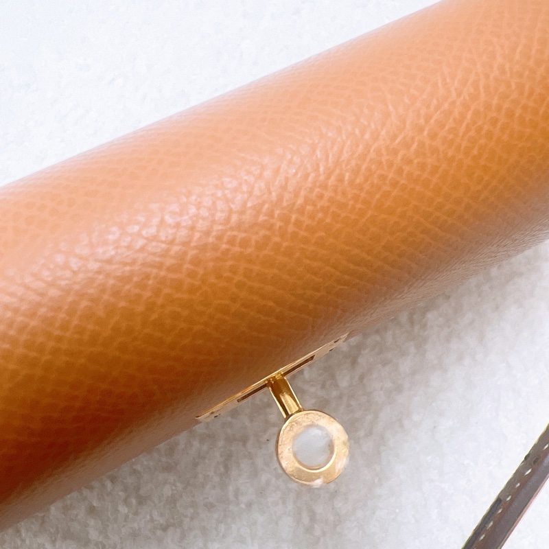近新 Hermes kelly elan 金棕金釦 K-10