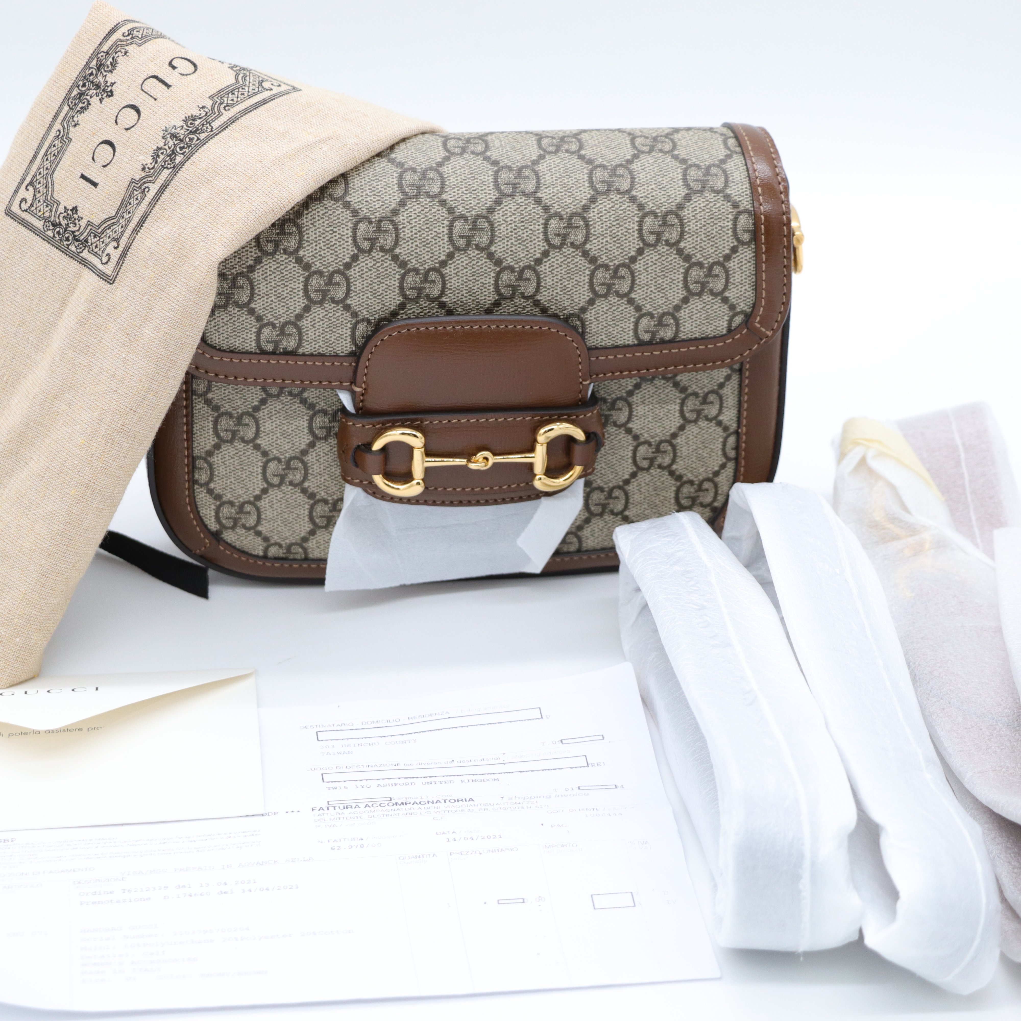 Gucci 古馳 老花1995 馬鞍包 斜背包-1