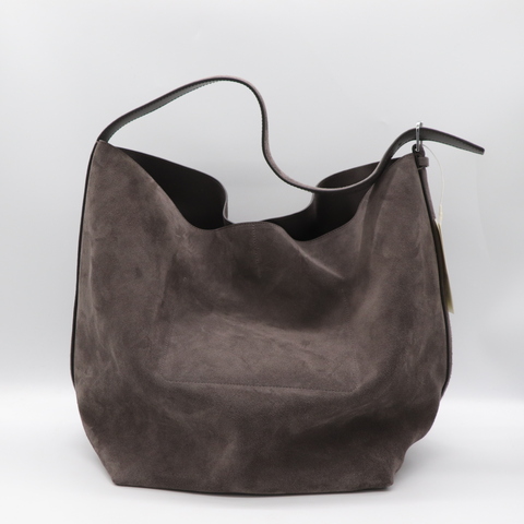 一拎就走✈️Toteme Granite 麂皮 Belted Tote 托特包 深咖色