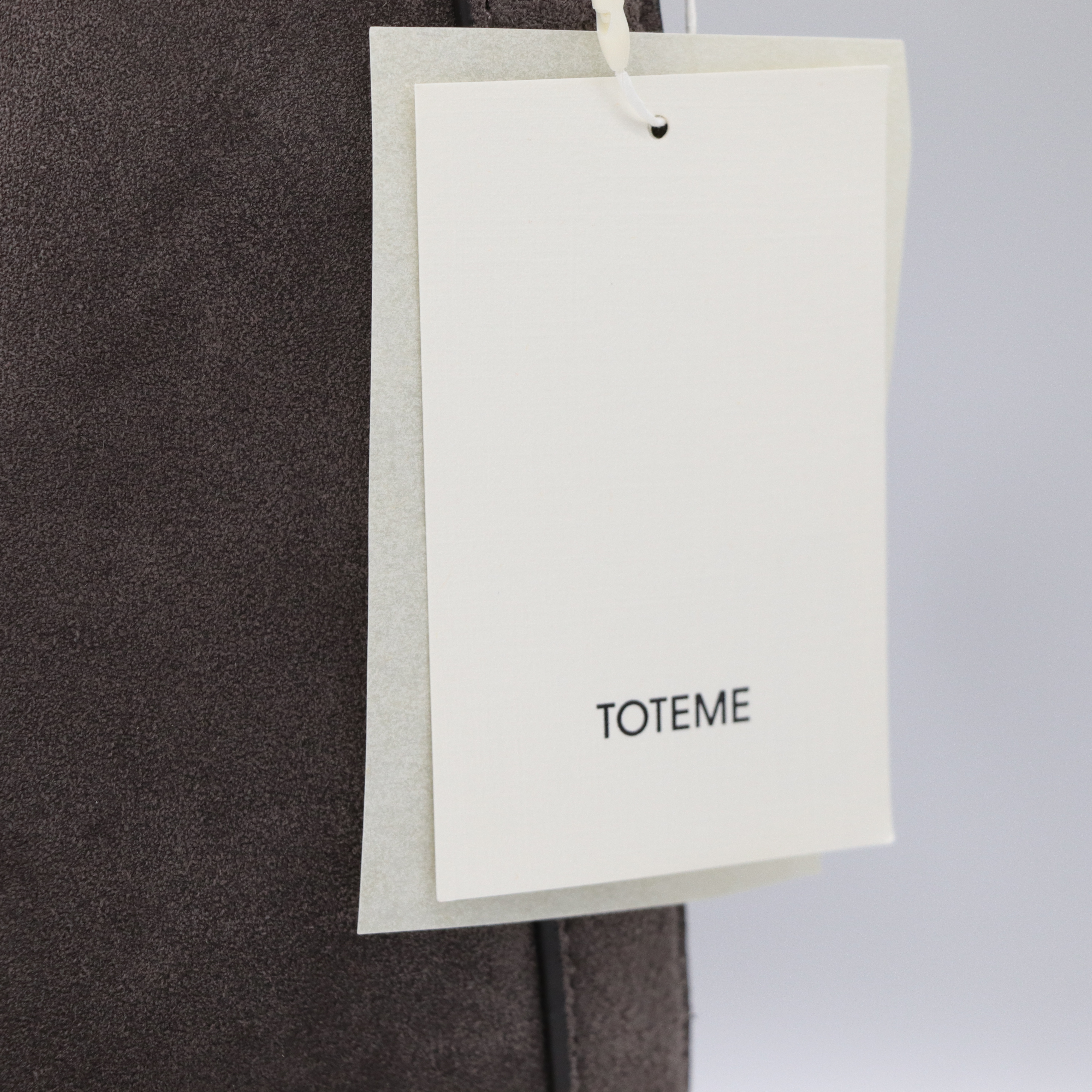 一拎就走✈️Toteme Granite 麂皮 Belted Tote 托特包 深咖色-2