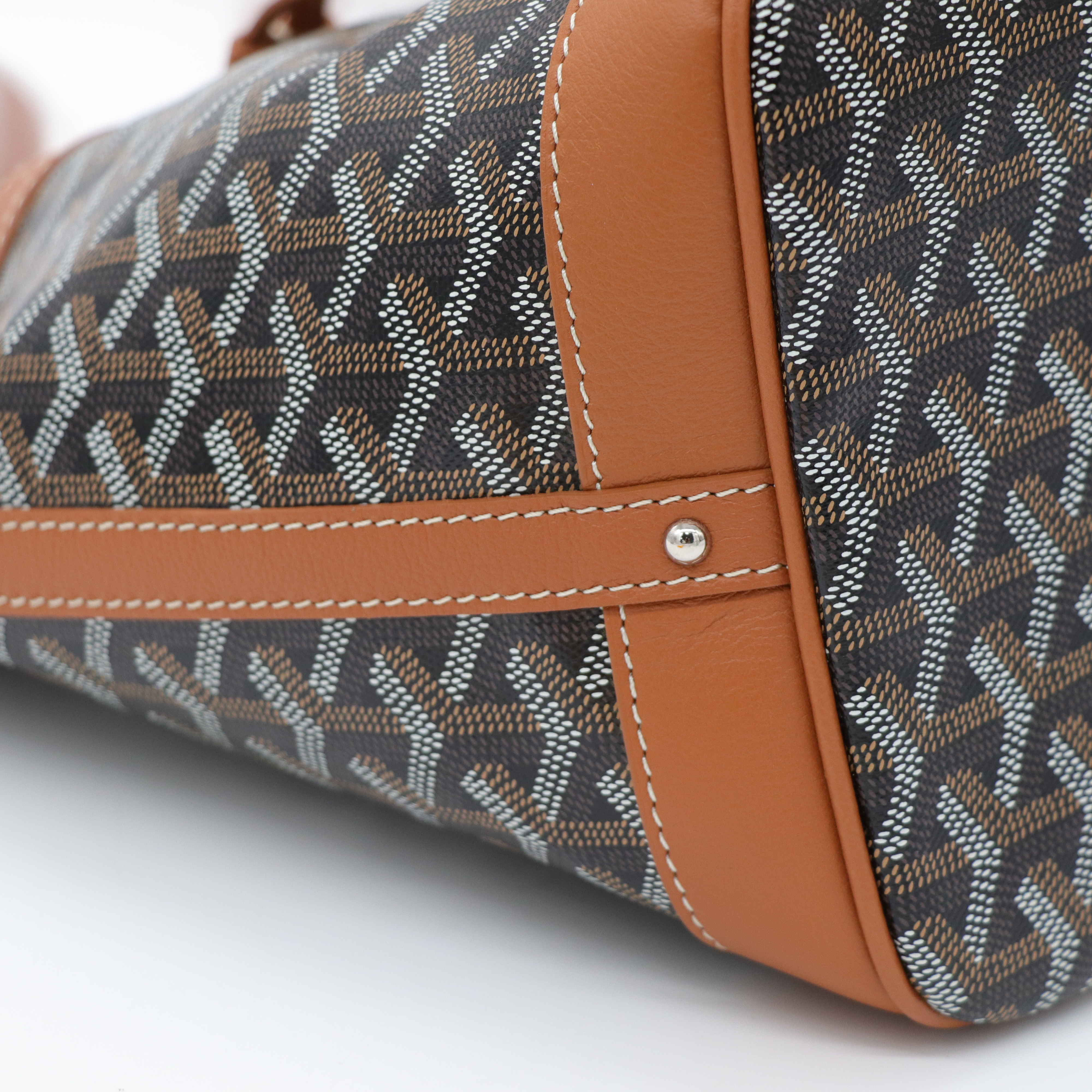 Goyard 戈雅 PEFLOT 棕色 束繩水桶包-7