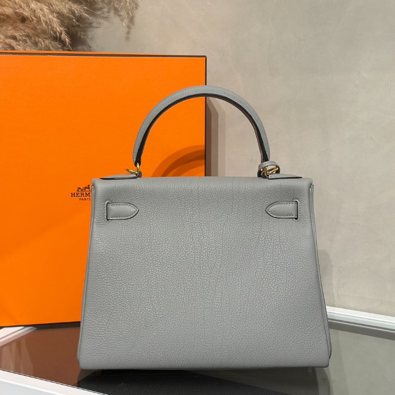 HERMES Kelly 28 - 海鷗灰 W-4