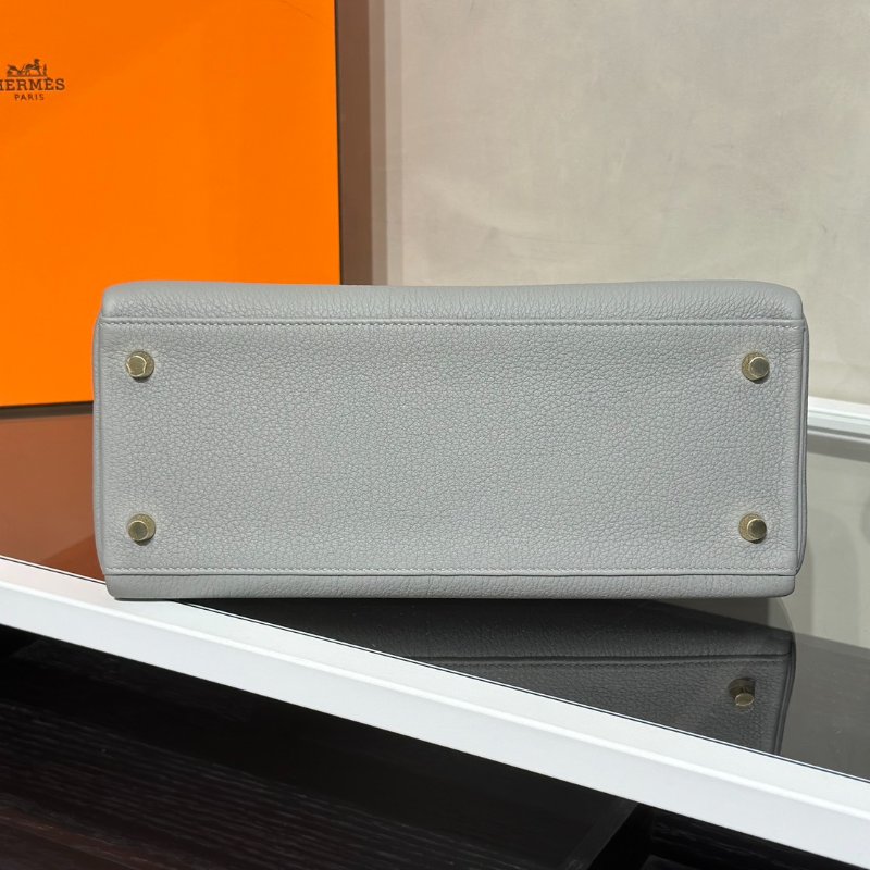 HERMES Kelly 28 - 海鷗灰 W-5