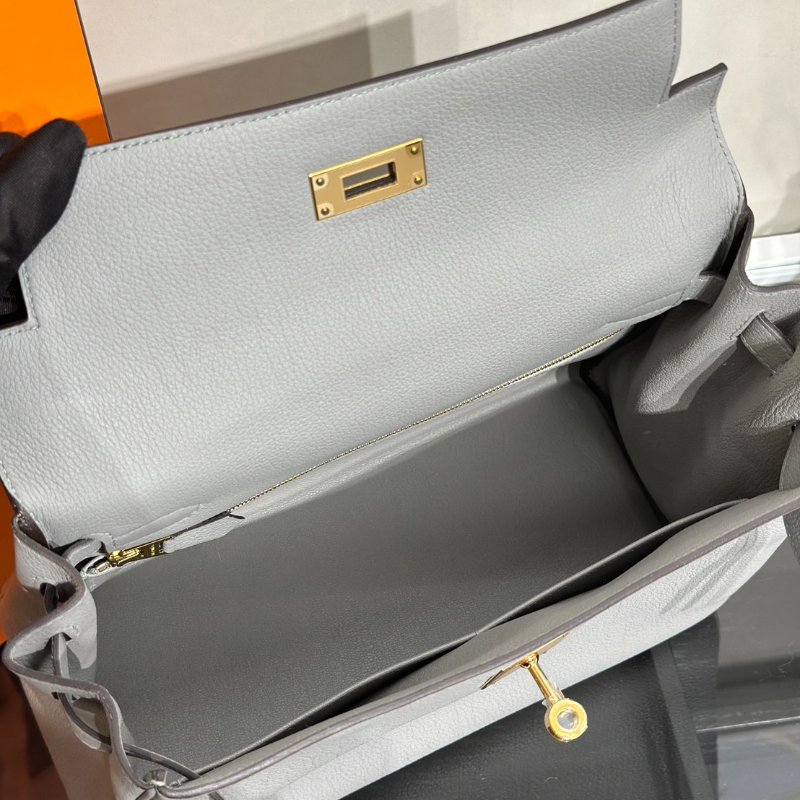 HERMES Kelly 28 - 海鷗灰 W-6