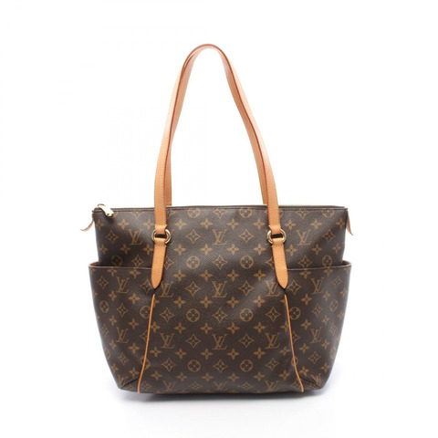 路易威登 Totally MM 手提單肩包 M56689 Monogram 皮革 棕色 二手
