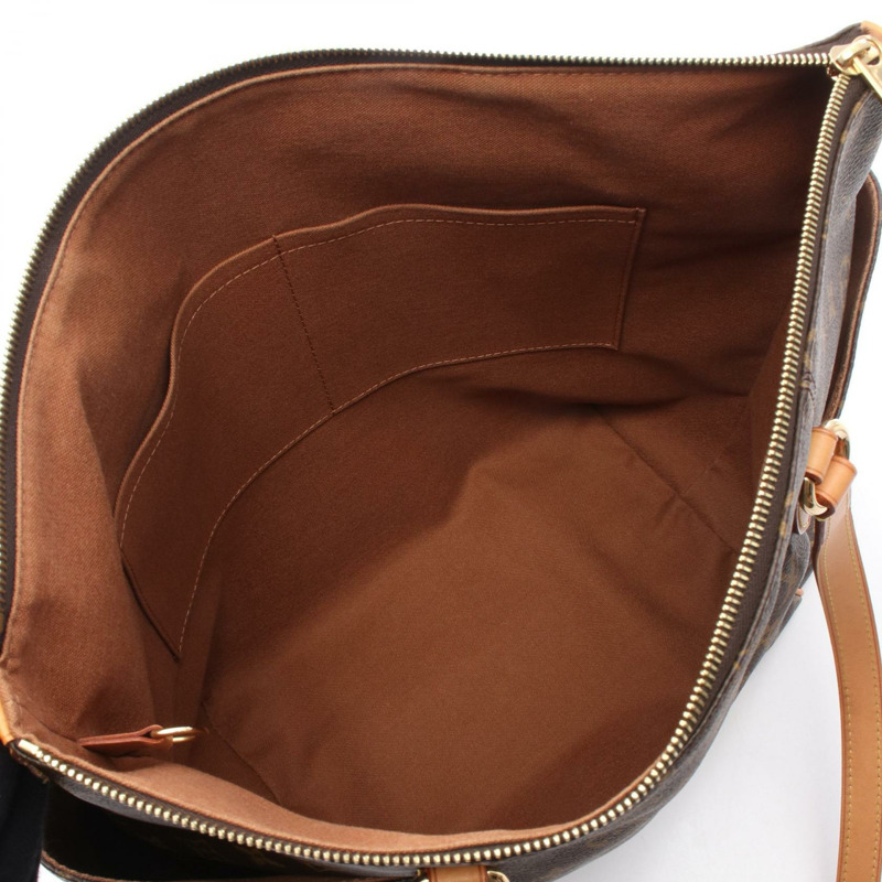 路易威登 Totally MM 手提單肩包 M56689 Monogram 皮革 棕色 二手-2