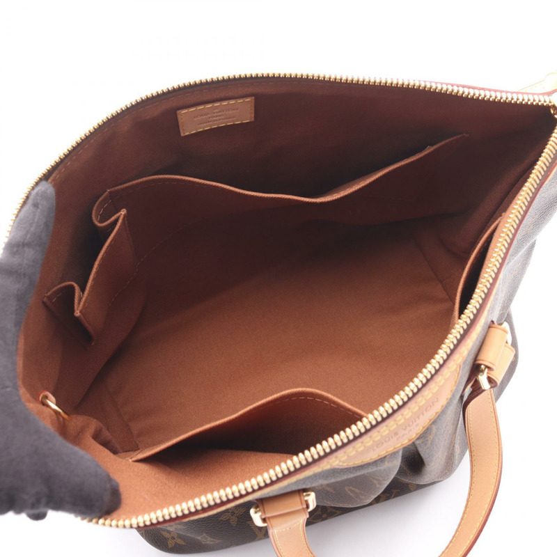 路易威登 Palermo PM 單肩手提包 M40145 Monogram 皮革 棕色 二手-2