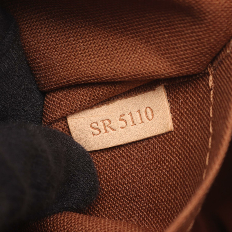 路易威登 Palermo PM 單肩手提包 M40145 Monogram 皮革 棕色 二手-4