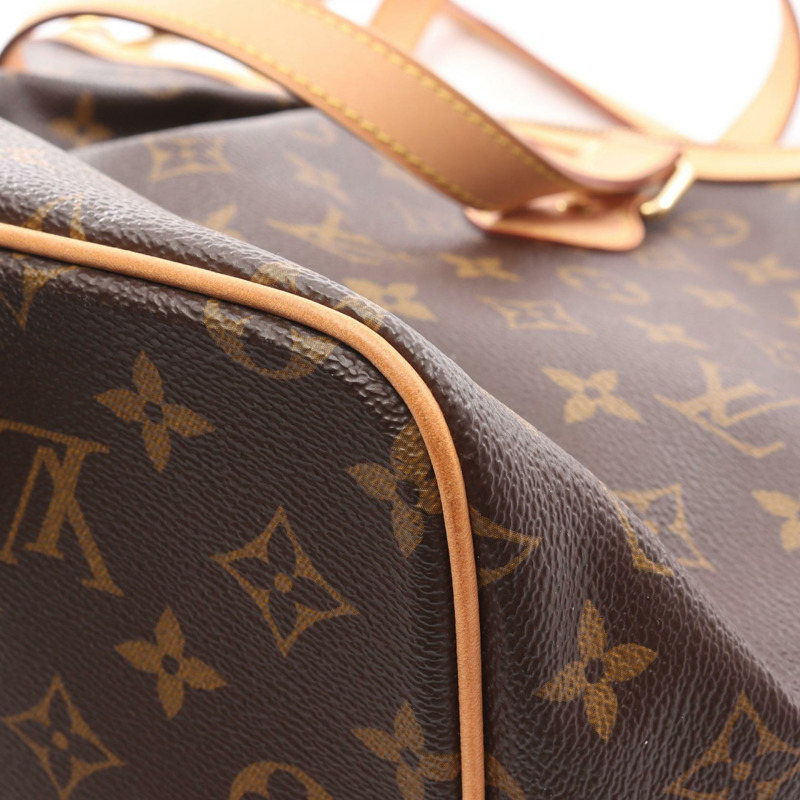 路易威登 Palermo PM 單肩手提包 M40145 Monogram 皮革 棕色 二手-7
