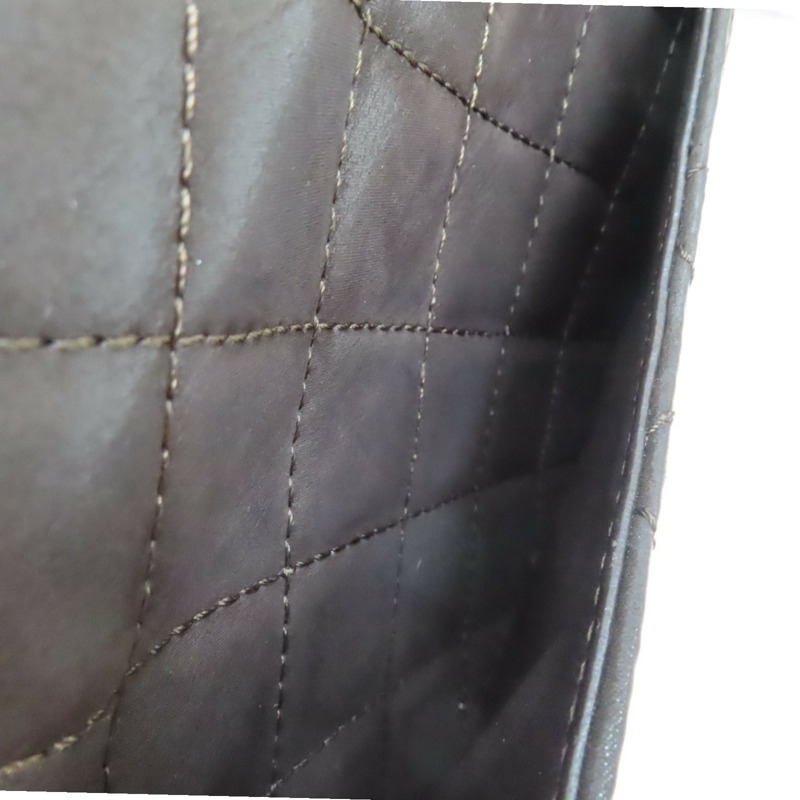 深棕色 菱格紋 牛皮 2.55 肩背包 銀扣【CHANEL 香奈兒】 A37590-4