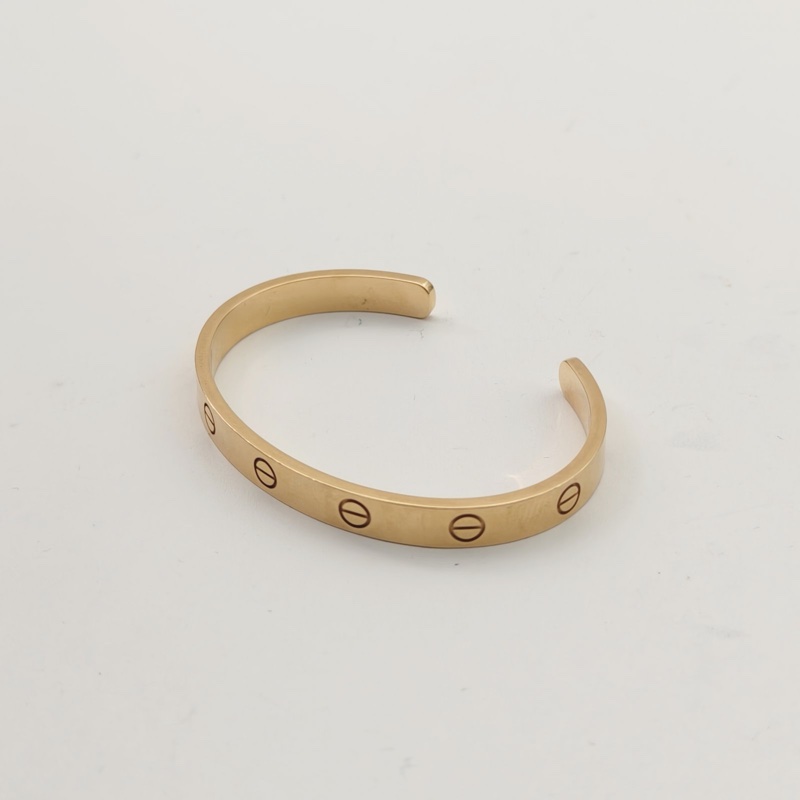 CARTIER LOVE18K金開口手鐲18K黃金17號-1