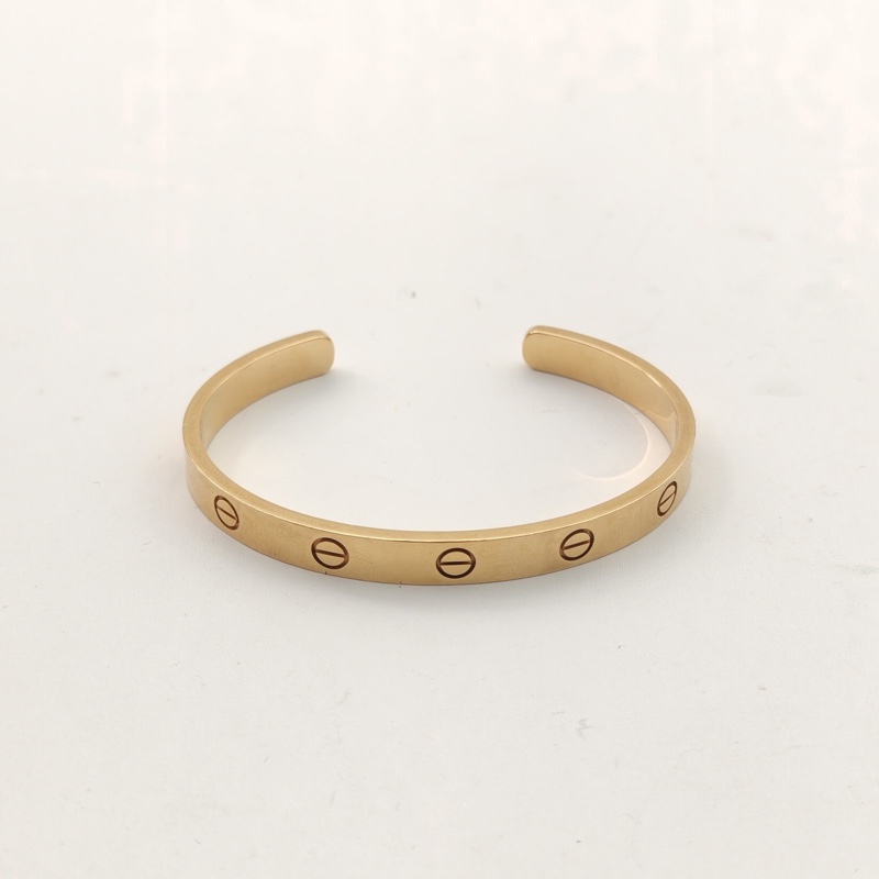 CARTIER LOVE18K金開口手鐲18K黃金17號-2