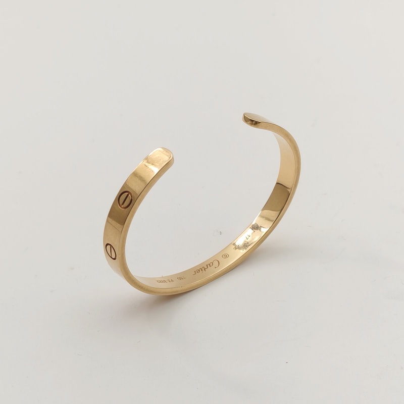 CARTIER LOVE18K金開口手鐲18K黃金17號-3
