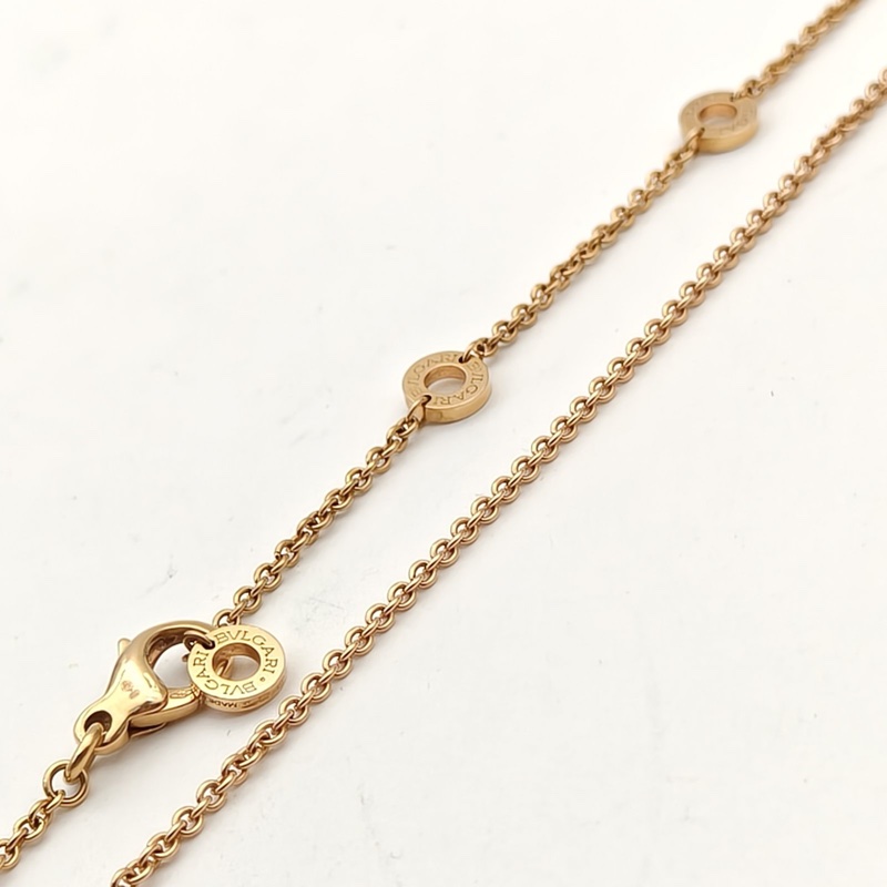 BVLGARI B.ZERO1彈簧項鏈三環扣18K玫瑰金項鏈-3