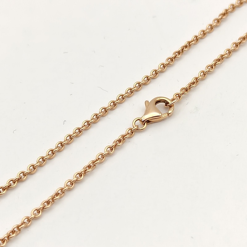 CARTIER LOVE18K金雙環項鏈18K玫瑰金項鏈-3