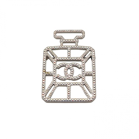 CHANEL 合金17B鏤空香水瓶胸針