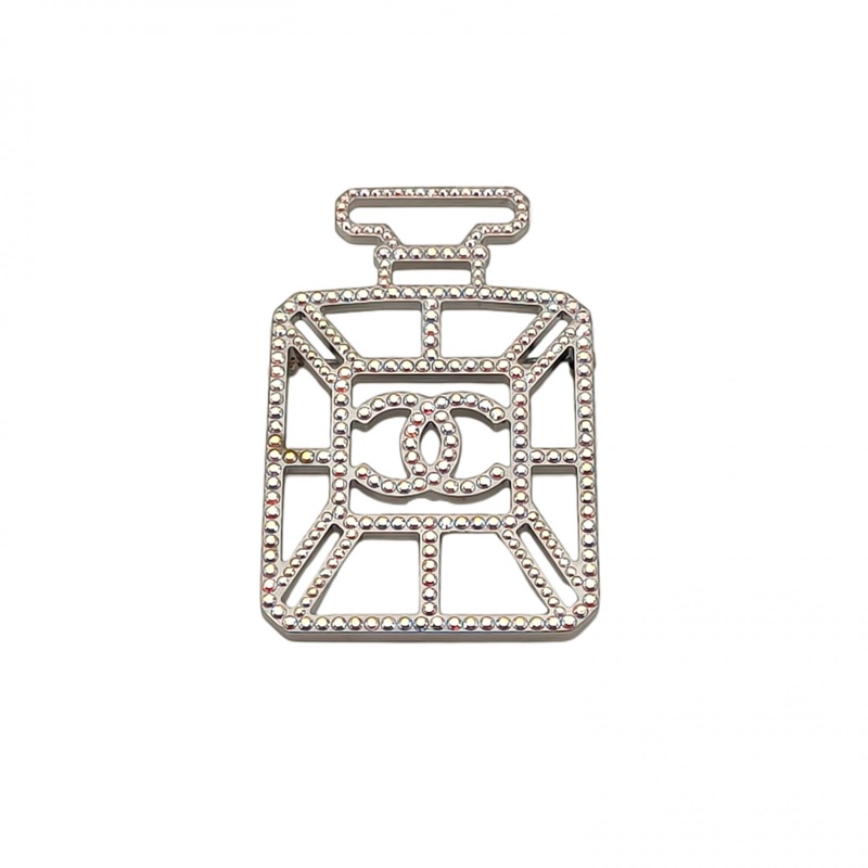 CHANEL 合金17B鏤空香水瓶胸針-0