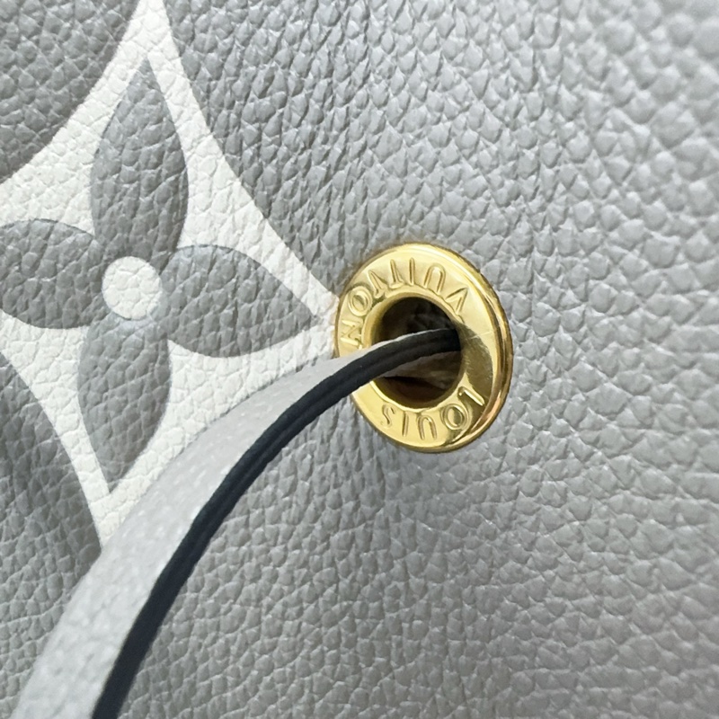 LV斑鳩灰牛皮Neonoe MM抽繩水桶包M45555-17