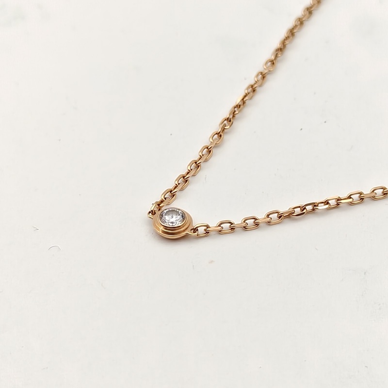 CARTIER CARTIERD' AMOUR單鑽手鏈小號18K玫瑰金/鑽石S-M碼-2