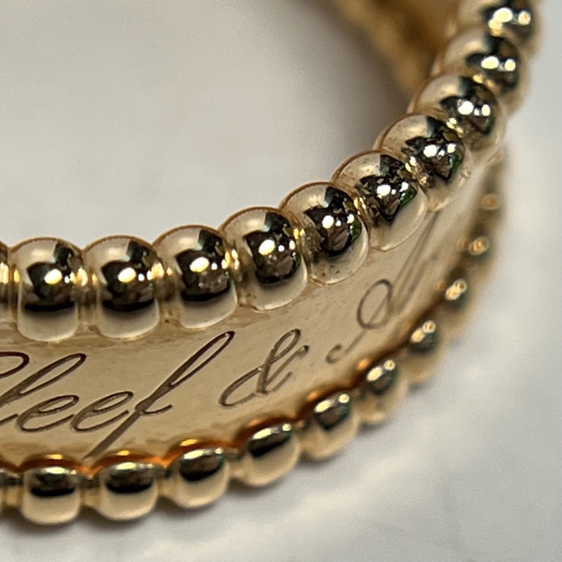 VAN CLEEF&ARPELS PerléeSignature簽名戒指18K玫瑰金57-4