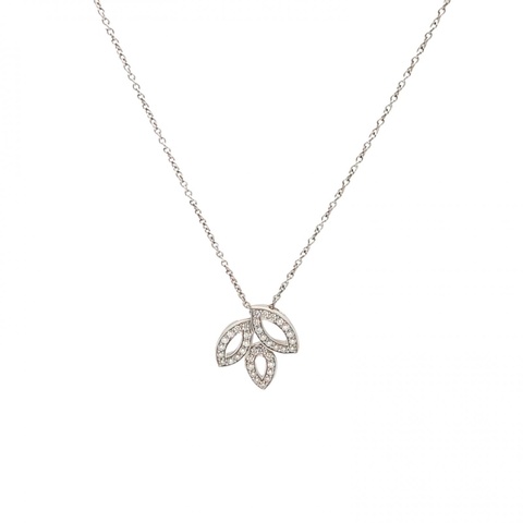 HARRY WINSTON 鑽石pt950LilyCluster小號滿鑽項鏈