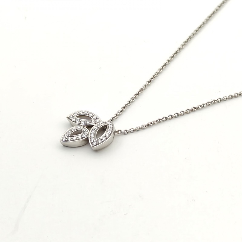 HARRY WINSTON 鑽石pt950LilyCluster小號滿鑽項鏈-1