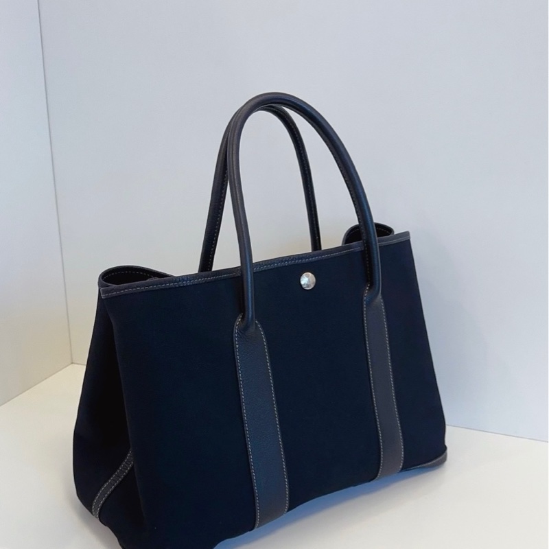 Hermes 愛馬仕全黑色Garden party 花園包 GP36-2