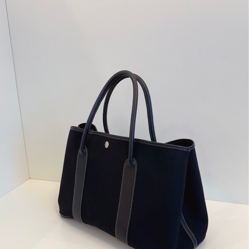 Hermes 愛馬仕全黑色Garden party 花園包 GP36-3