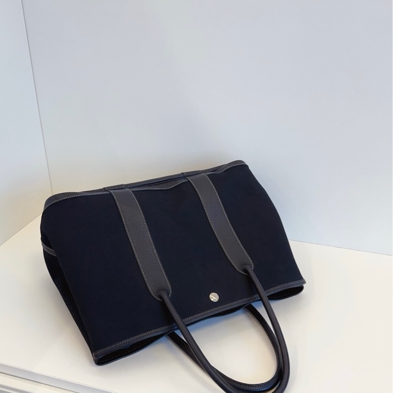 Hermes 愛馬仕全黑色Garden party 花園包 GP36-5