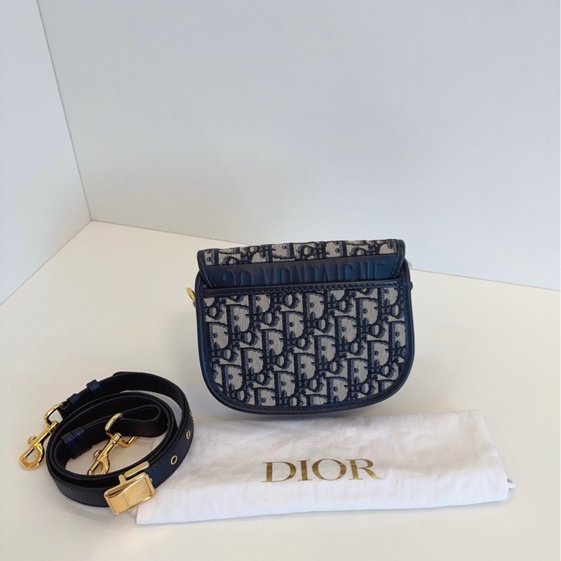 99新Dior 迪奧 老花Bobby 小豬馬鞍包 小號-1