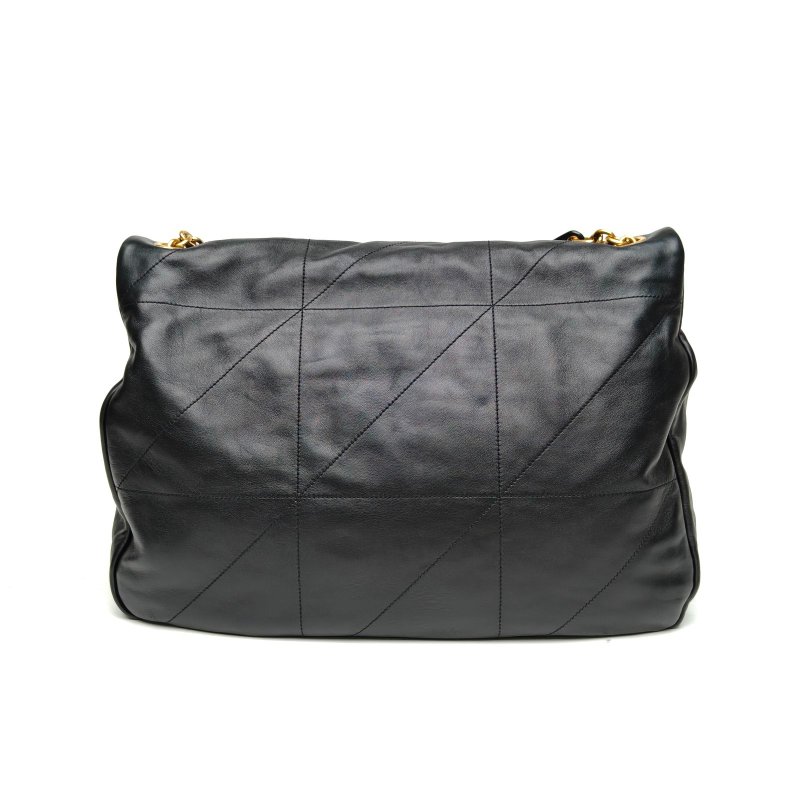 SAINT LAURENT JAMIE43Logo標識鏈條黑色羊皮金扣肩背包-2