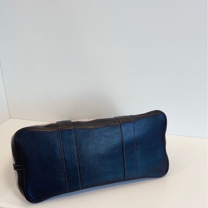 Hermes 爱马仕 Garden GP36 黑白帆布拼皮花园包-4