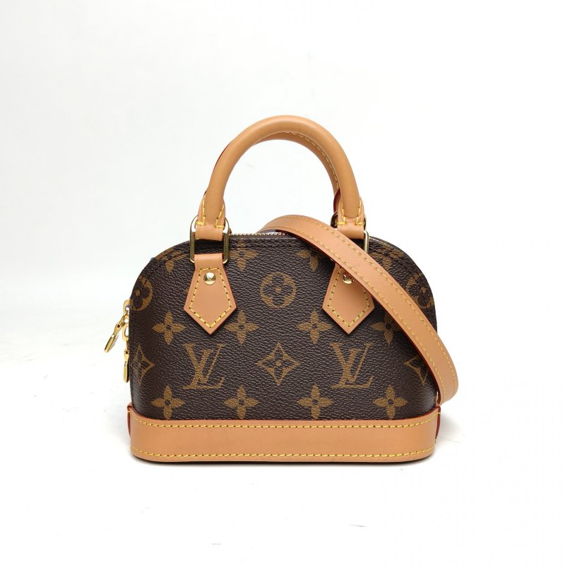 LOUIS VUITTON ALMA貝殼包NANO18老花PVC晶片老花肩背包-0